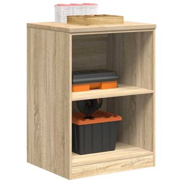 Garage Storage Cabinet Sonoma Oak - Solid Wood Pine | HipoMarket