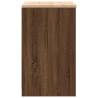 Garage Storage Cabinet Brown Oak - 60x51x85 cm Solid Wood Pine