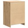 Garage Storage Cabinet Artisan Oak - Solid Wood Pine - 60x51x85 cm