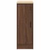 Garage Storage Cabinet Brown Oak - Solid Wood 30x51x85 cm