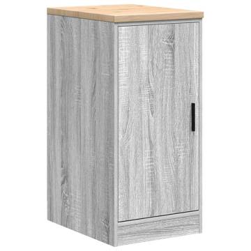 Garage Storage Cabinet Grey Sonoma - Durable Pine 40x51x85 cm