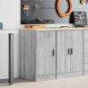 Garage Storage Cabinet Grey Sonoma - Durable Pine 40x51x85 cm