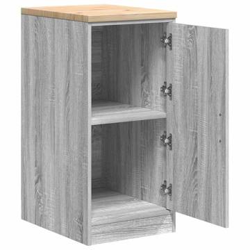 Garage Storage Cabinet Grey Sonoma - Durable Pine 40x51x85 cm