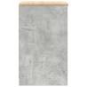 Garage Storage Cabinet Concrete Grey - 40x51x85 cm Solid Wood