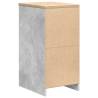 Garage Storage Cabinet Concrete Grey - 40x51x85 cm Solid Wood