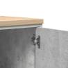 Garage Storage Cabinet Concrete Grey - 40x51x85 cm Solid Wood