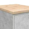 Garage Storage Cabinet Concrete Grey - 40x51x85 cm Solid Wood