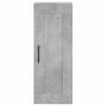 Elegant Highboard in Concrete Grey - 34.5x34x180 cm