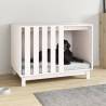 Dog House White 90x60x67 cm Solid Wood Pine Colour white Size 90 x 60 x 67 cm 