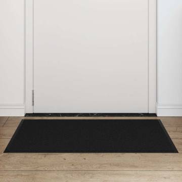 Doormat Black 60x90 cm - Durable & Non-Slip | Hipomarket UK