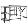 Desk Grey Sonoma 139x139 cm - Stylish & Durable Design