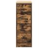 Garage Storage Cabinet Smoked Oak - Durable Pinewood Design