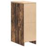 Garage Storage Cabinet Smoked Oak - Durable Pinewood Design