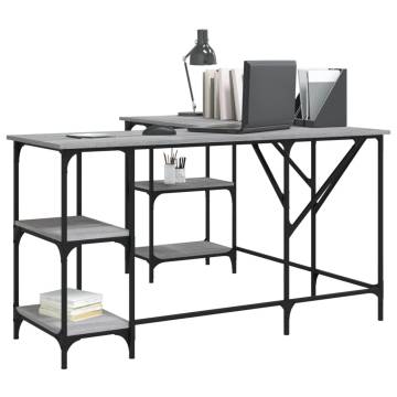 Desk Grey Sonoma 139x139 cm - Stylish & Durable Design