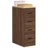  Garage Storage Cabinet Brown Oak 30x51x85 cm Solid Wood Pine Colour brown oak Size 30 x 51 x 85 cm Quantity in Package 1 Model 4 drawers 