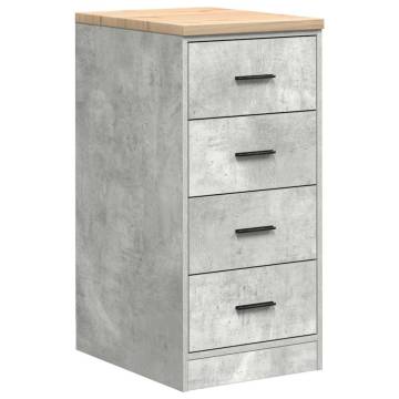 Garage Storage Cabinet Concrete Grey 40x51x85 cm | HipoMarket