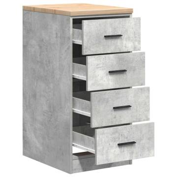 Garage Storage Cabinet Concrete Grey 40x51x85 cm | HipoMarket