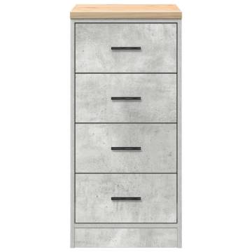 Garage Storage Cabinet Concrete Grey 40x51x85 cm | HipoMarket