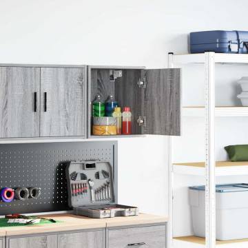 Garage Wall Cabinet in Grey Sonoma - Durable Engineered Wood