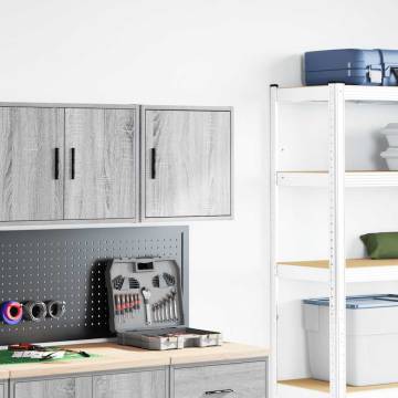 Garage Wall Cabinet in Grey Sonoma - Durable Engineered Wood