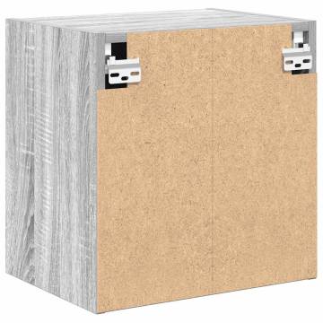 Garage Wall Cabinet in Grey Sonoma - Durable Engineered Wood