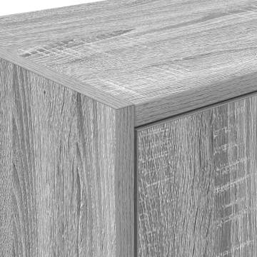 Garage Wall Cabinet in Grey Sonoma - Durable Engineered Wood