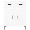 Stylish Highboard White - 69.5x34x180 cm Engineered Wood