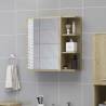 Bathroom Mirror Cabinet Sonoma Oak 62.5x20.5x64 cm Engineered Wood Colour sonoma oak Quantity in Package 1 