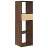 Stylish Brown Oak Book Cabinet - 34x31x112 cm | HiPoMarket