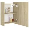 Sonoma Oak Bathroom Mirror Cabinet | Stylish Storage Solution