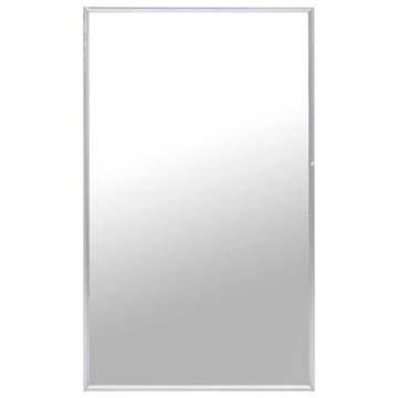 Stylish Mirror Silver 100x60 cm - Minimalist Home Decor