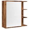 Bathroom Mirror Cabinet in Old Wood - 62.5x20.5x64 cm