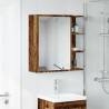 Bathroom Mirror Cabinet in Old Wood - 62.5x20.5x64 cm