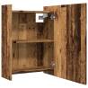 Bathroom Mirror Cabinet in Old Wood - 62.5x20.5x64 cm