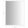 Mirror White 80x60 cm - Minimalist Home Decor | Hipo Market