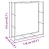 Firewood Rack Black 110x30x116 cm Steel - Organize Your Logs