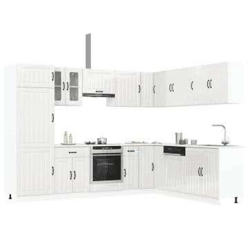 14 Piece Kitchen Cabinet Set - Lucca Gloss White | Hipo Market