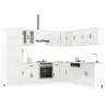  14 Piece Kitchen Cabinet Set Lucca Gloss White Engineered Wood Colour high gloss white Quantity in Package 1 Number of 