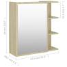 Sonoma Oak Bathroom Mirror Cabinet | Stylish Storage Solution