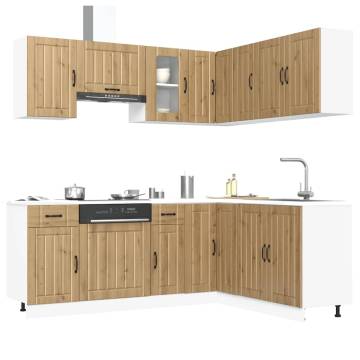 11 Piece Kitchen Cabinet Set - Lucca Artisan Oak | HipoMarket