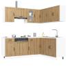  11 Piece Kitchen Cabinet Set Lucca Artisan Oak Engineered Wood Colour artisan oak Quantity in Package 1 Model lucca Number of 11 