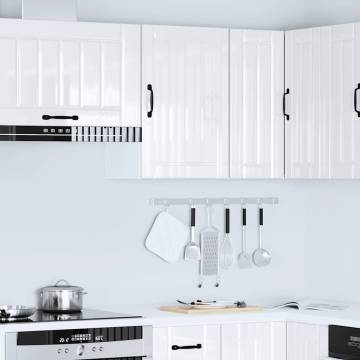 Kitchen Wall Cabinet Lucca - High Gloss White - Hipomarket