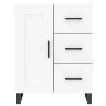 Elegant Highboard White 69.5x34x180 cm | Durable & Stylish