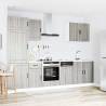 7 Piece Kitchen Cabinet Set - Kalmar Grey Sonoma - Hipomarket UK