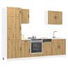  7 Piece Kitchen Cabinet Set Kalmar Artisan Oak Engineered Wood Colour artisan oak Quantity in Package 1 Number of 