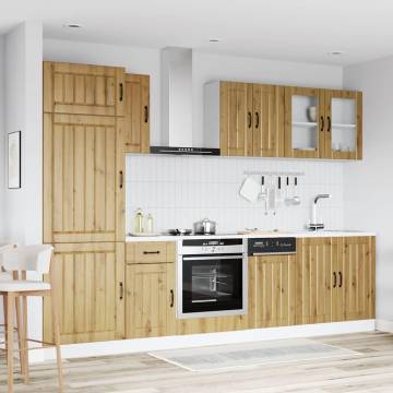 8 Piece Kitchen Cabinet Set - Kalmar Artisan Oak | HipoMarket