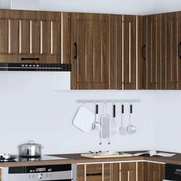 Lucca Brown Oak Engineered Wood Kitchen Wall Cabinet