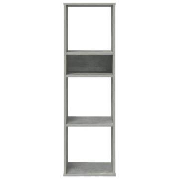 Book Cabinet Concrete Grey - Stylish Engineered Wood Storage