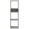 Book Cabinet Concrete Grey - Stylish Engineered Wood Storage