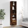 Highboard Smoked Oak 34.5x34x180 cm Engineered Wood Colour smoked oak Quantity in Package 1 Model 2 drawers 2 shelves 